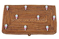 Baby Rattle with Bow Accessory - Lemon