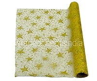 Gold Swirley Foil Organza Roll
