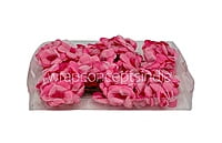 Flowers with Organza Layer on stick - Fuchsia Pink