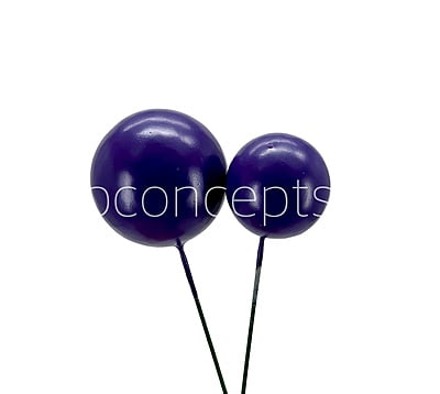 Purple Faux Balls - 30 MM
