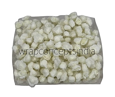 Small Foam Roses with Net - Multicolour