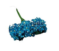 Small Silk Flowers - Blue