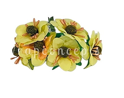 Flower On Stick -Lemon Yellow