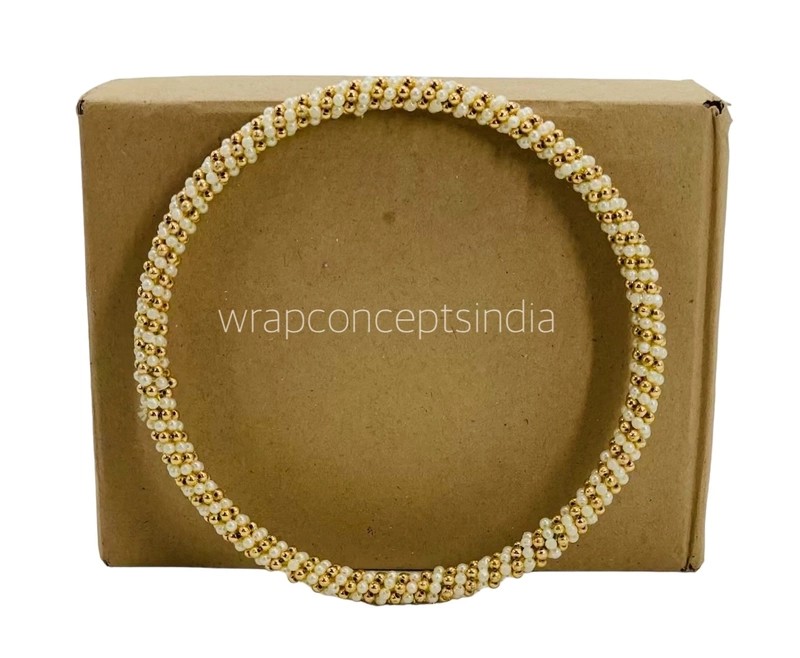 7" Pearl & Gold Ring