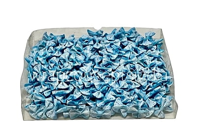 Blue Bows with Lace Pattern