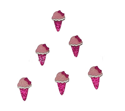 Ice Cream Cone Accessories - Gold