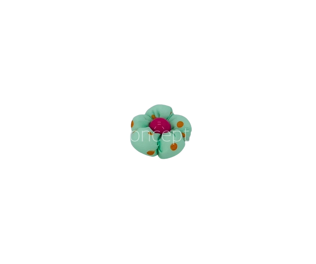Sea Green Flower with Pink Center