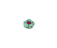 Sea Green Flower with Pink Center