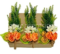 Lime Green & Fuchsia Pink Petunia Ready Bunch