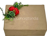 Twin Red Peonies & Green Rose Ready Bunch