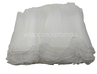 Organza Frill Lace with Pearl Edges