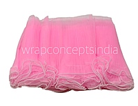 Organza Frill Lace with Pearl Edges-Baby Pink-20 Meters-27 cms