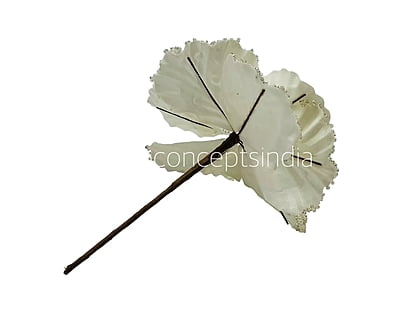 Big Flower on Stick with Pearls