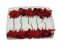 Glitter Butterfly - Gold/Silver/Red