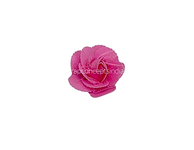 Pink Medium Foam Rose With Net