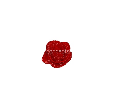 Red Medium Foam Rose With Net