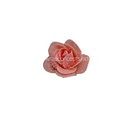 Peach Medium Foam Rose With Net