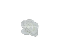 White Medium Foam Rose With Net