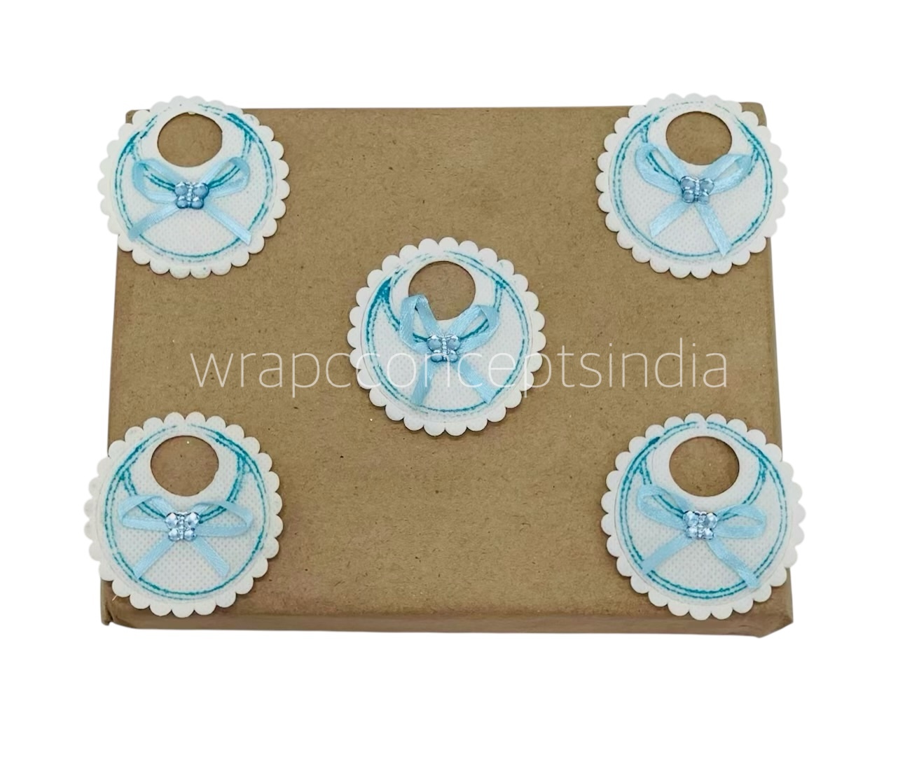 Round Baby Bibs - Pink/Blue