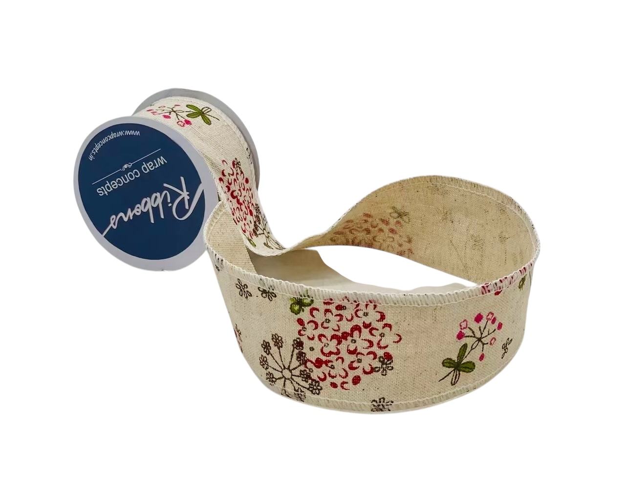 Burlap Printed Ribbon