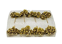 Small Glitter Flower -Gold