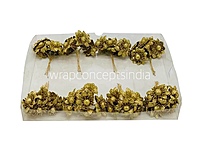 Small Glitter Flower -Gold