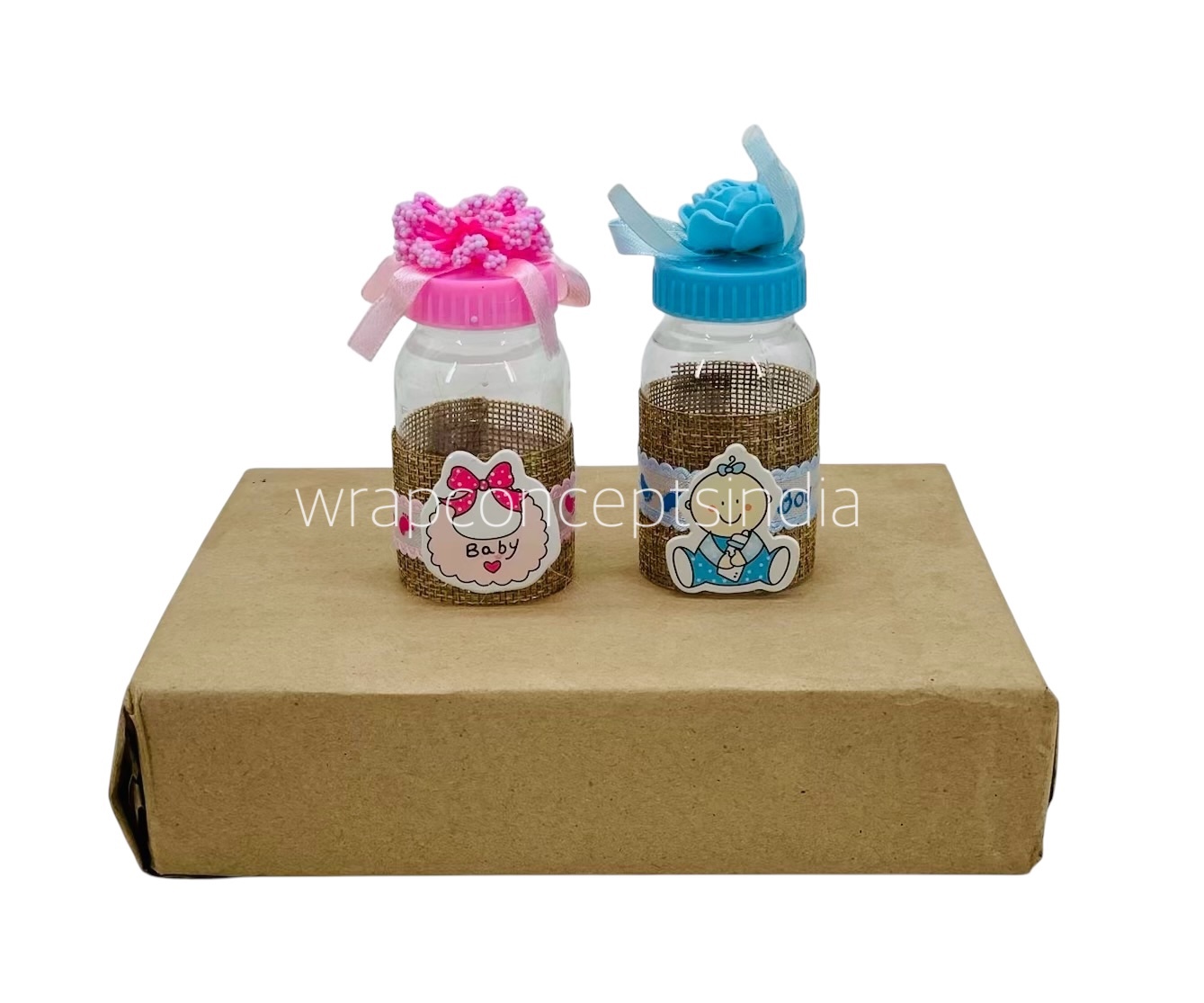 Baby Bottle with Natural Jute