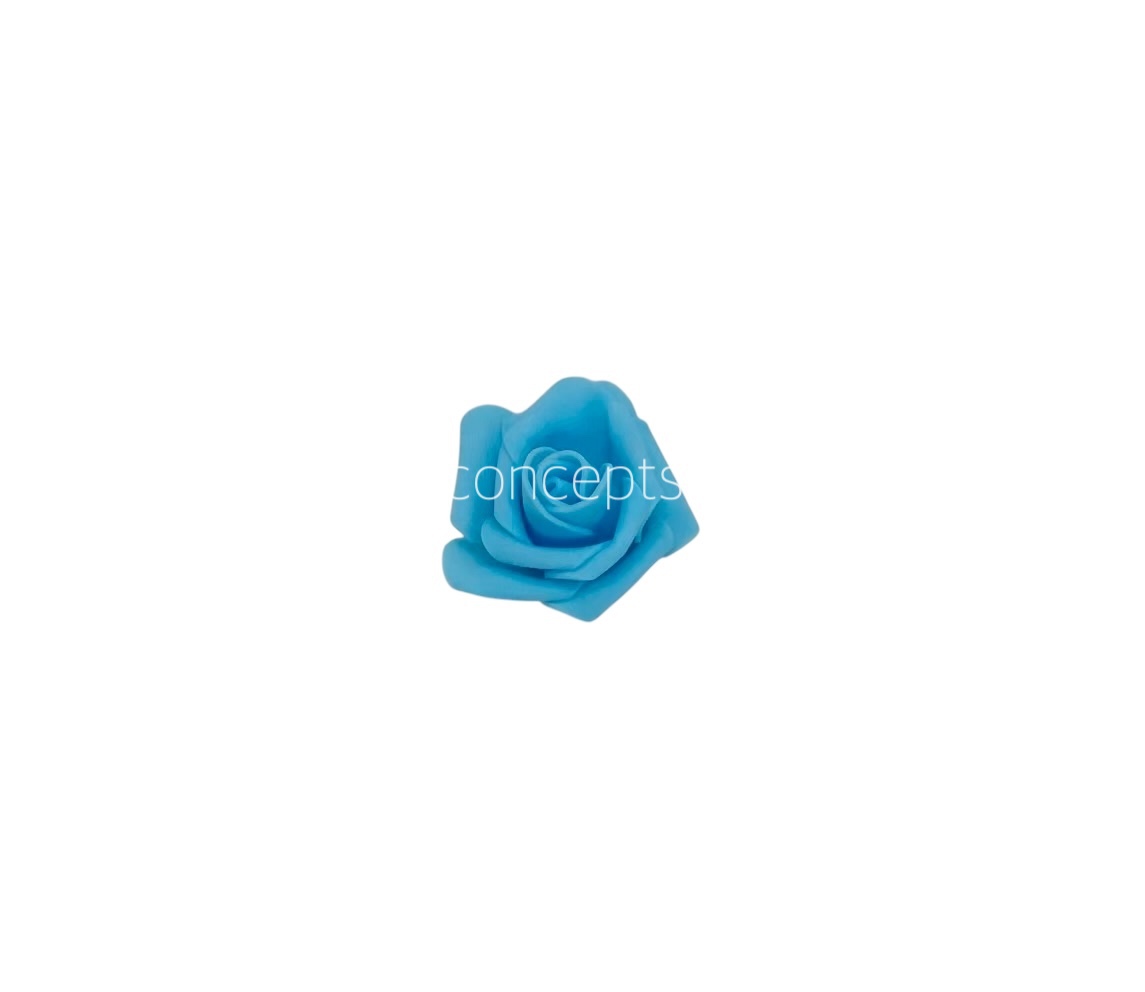 Sky Blue Medium Foam Rose