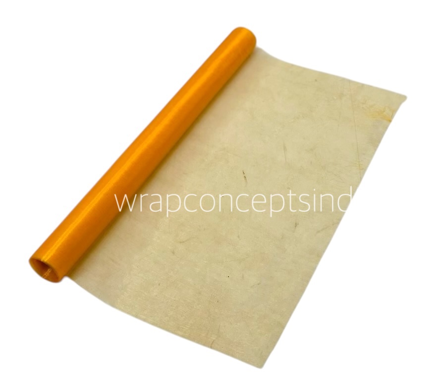 Organza Plain Roll - Tangerine