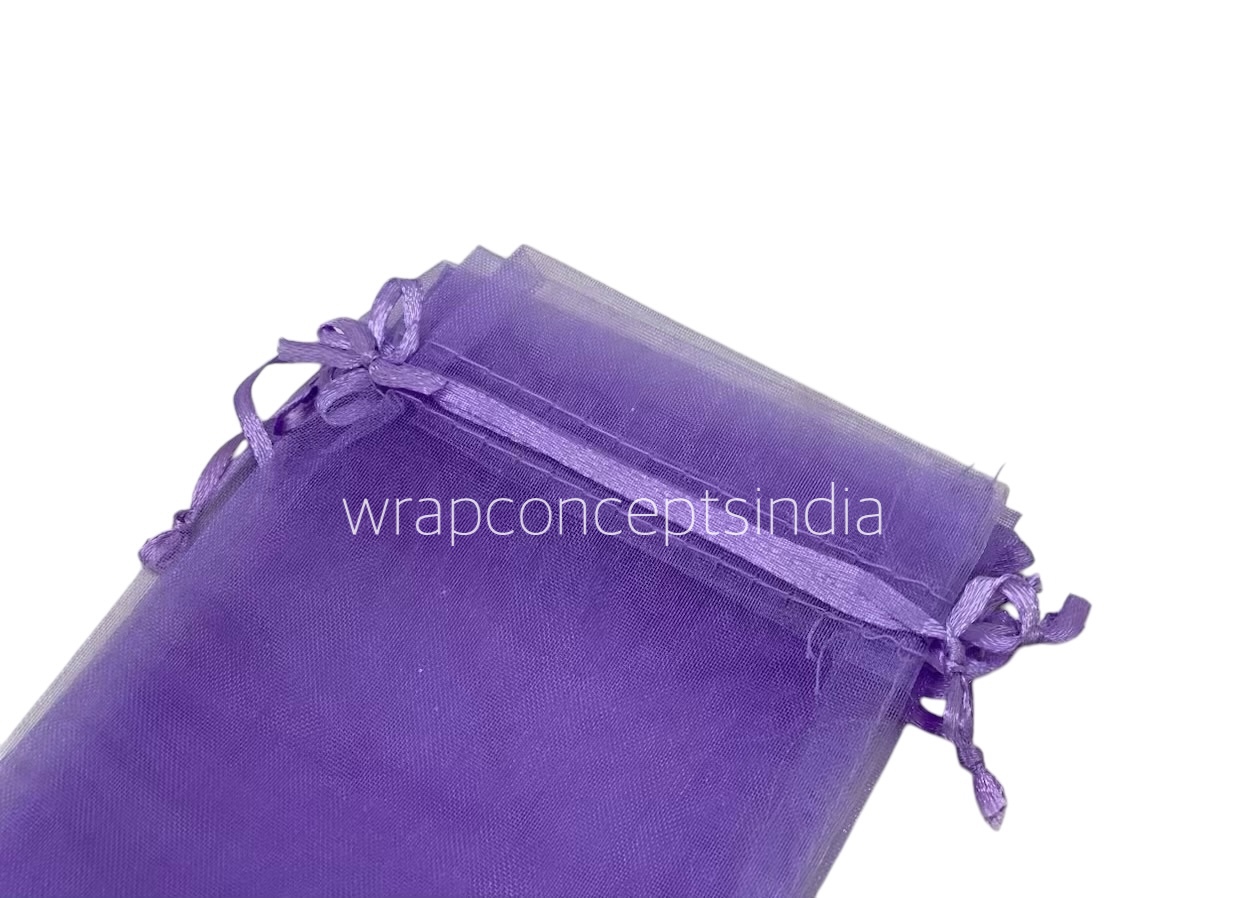 Sheer Pouch Bags - 10x14 cms