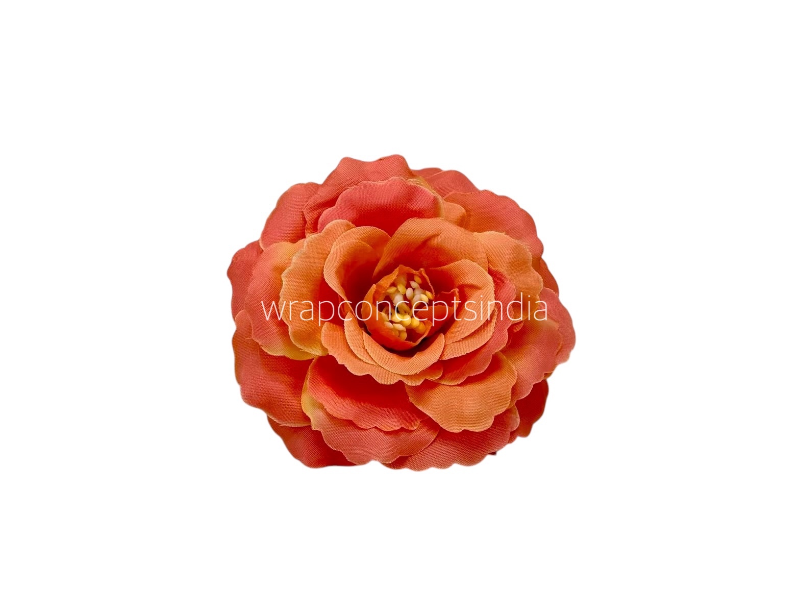 8017 - Rose Flower - Lime Green, White with hints of Pink