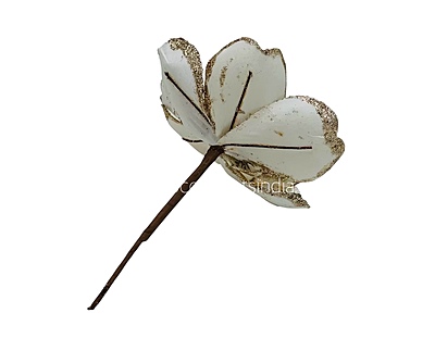 Metallic Texture & Velvet Flower