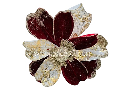 Metallic Texture & Velvet Flower