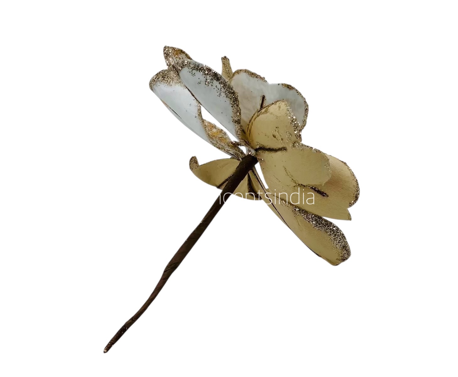 Metallic Texture & Velvet Flower