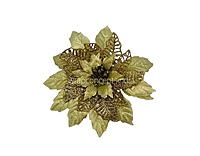 Flower with glittered pollen-Orange, Red & Gold