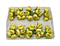 Peonies on stick-Yellow