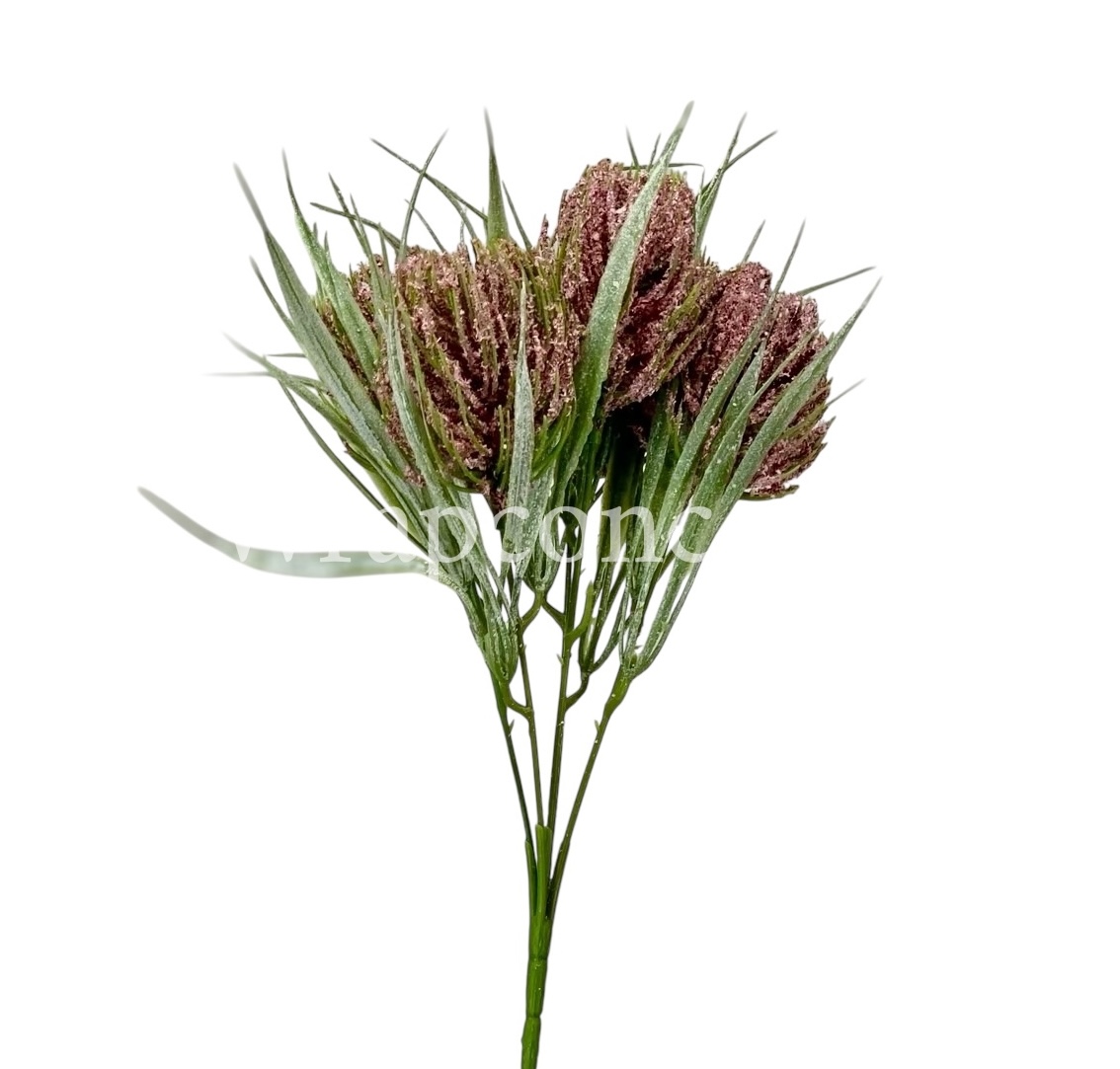 Fern Bunch with Big Frosted Conifers