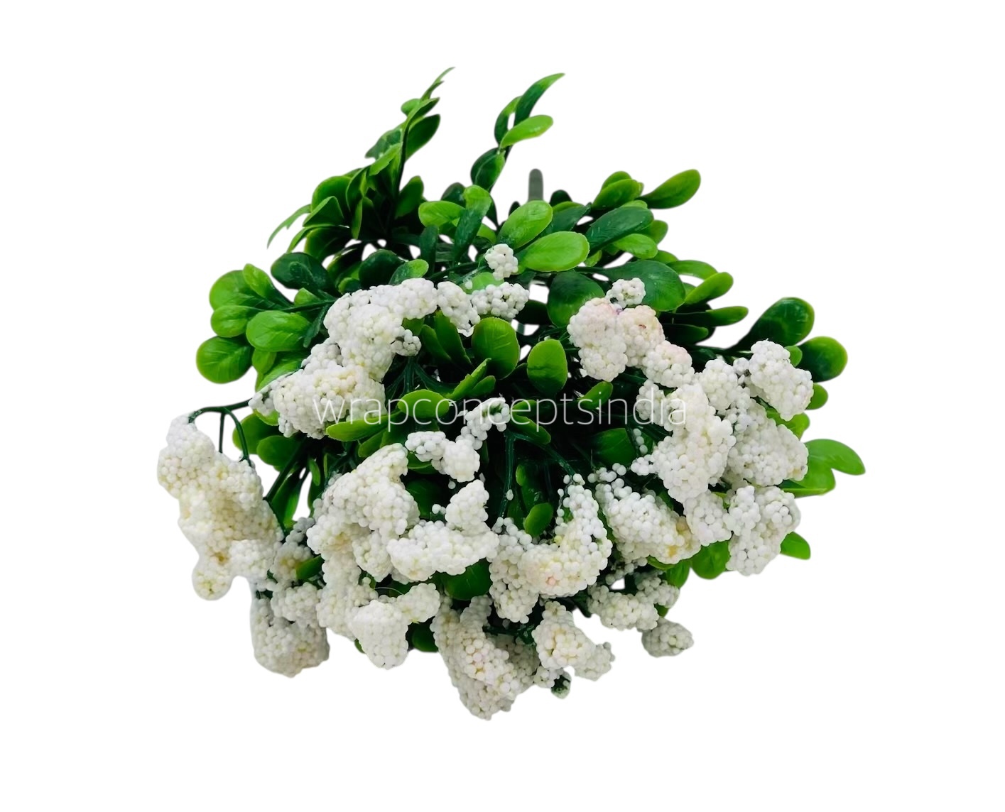 Frosted Flowers with Leaves Bunch