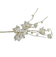 Pearl Flowers on Stick