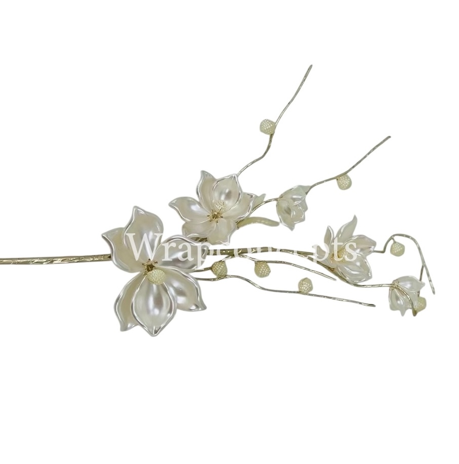 Pearl Flowers on Stick