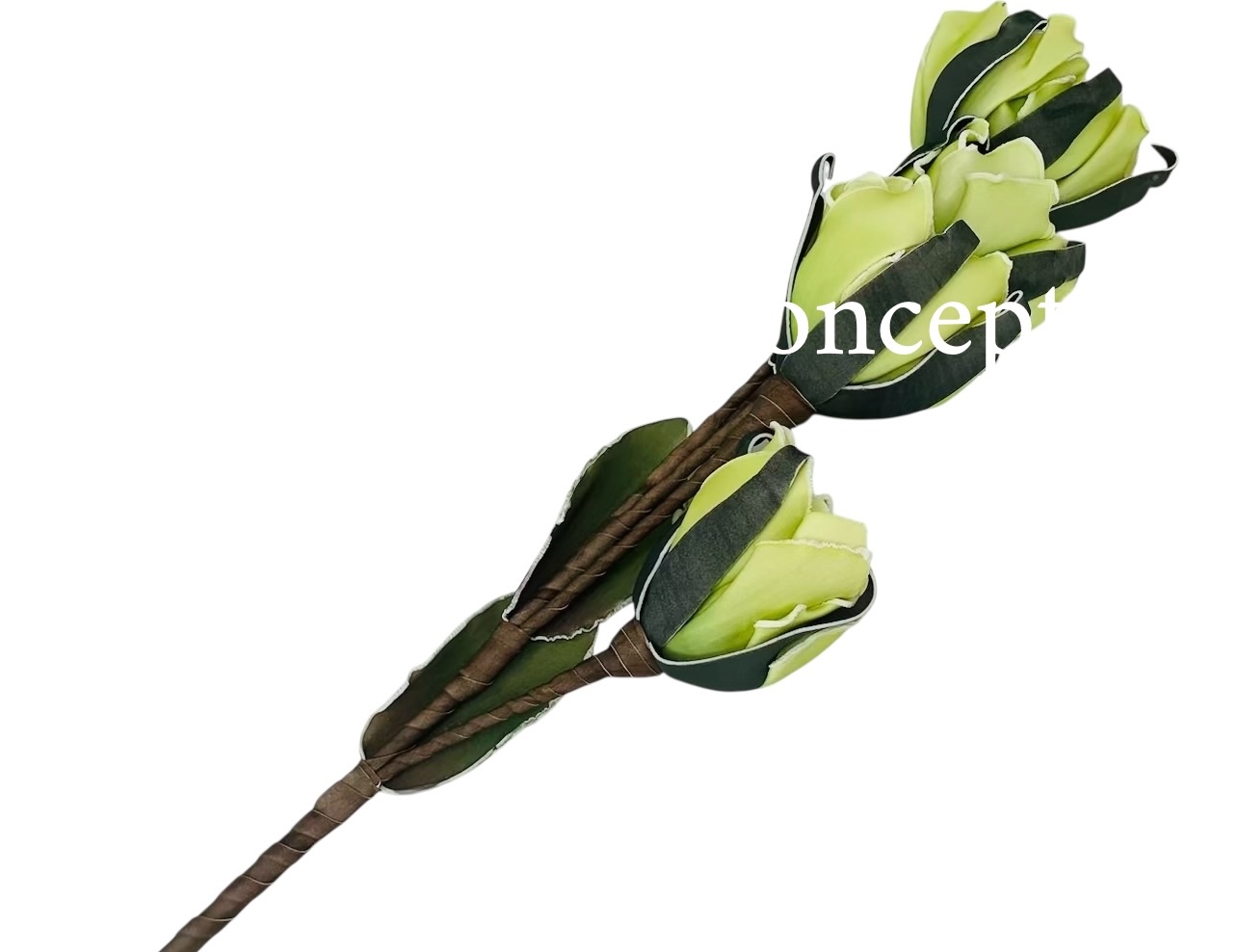 4 Flowers Long Sticks - Multicolor