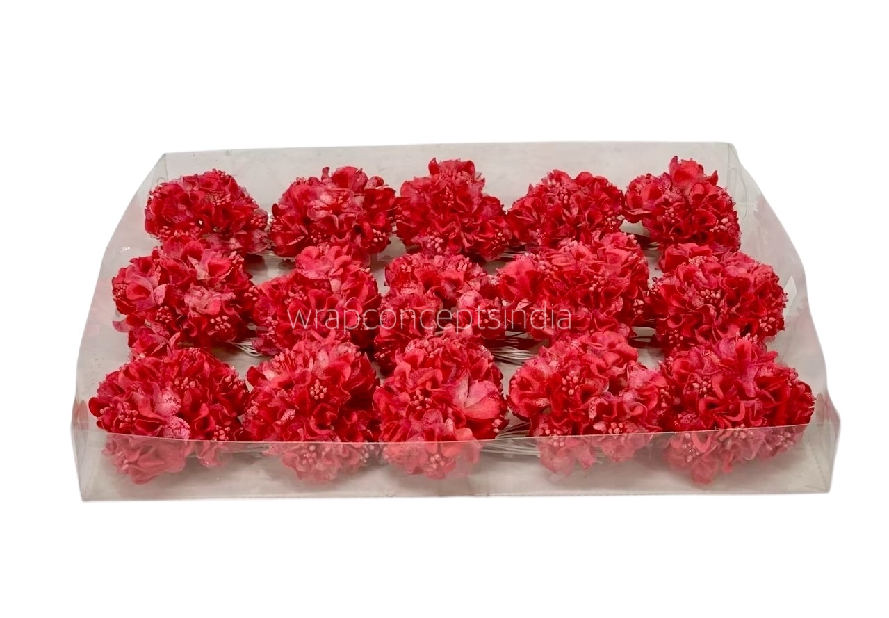 Coral Flowers with Glitter Pollen