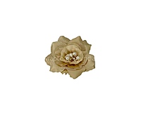 Champagne Rose With Pearls Center