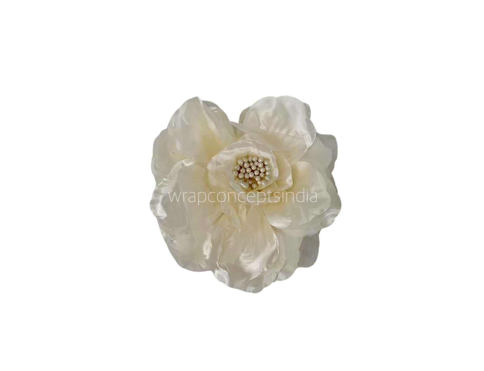 Cream Rose With Organza Petals
