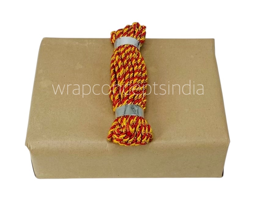 3MM Dual Tone Twisted Chord with Pearls - 10 Yards