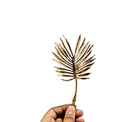 Gold Fan Shaped Palm Leaves -