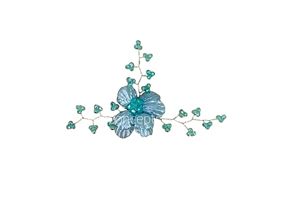 Acrylic Flowers with Pearl Add-ons- Multicolor