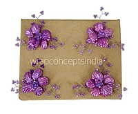 Acrylic Flowers with Pearl Add-ons- Multicolor