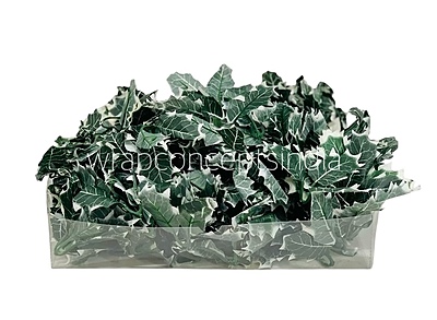 Green & White Shaded Birch Leaves