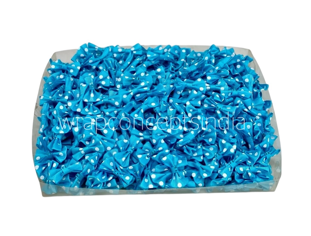 Turquoise Blue Polka Dot Bows